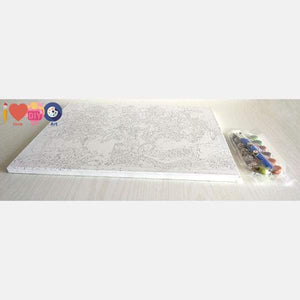 Cartoon Hippo - Paint by Numbers Kit