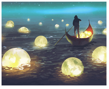 Load image into Gallery viewer, The River of Light Painting by Numbers