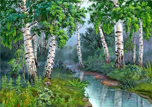 Load image into Gallery viewer, Amazing Green Forest Paint by Diamonds
