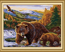 Load image into Gallery viewer, Bear & Baby Paint by Numbers