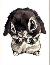 Load image into Gallery viewer, Black Bunny Paint by Numbers