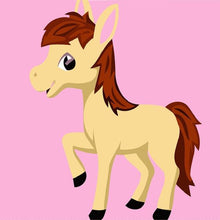 Load image into Gallery viewer, Cartoonist Horse Paint by Numbers