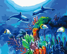 Load image into Gallery viewer, Dolphin Paint by Numbers