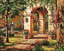 Load image into Gallery viewer, Garden Fountain Paint by Numbers