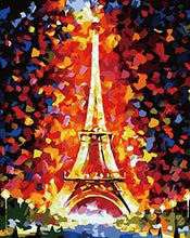 Load image into Gallery viewer, Glowing Eiffel Tower Paint by Numbers