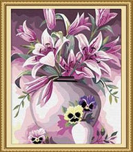 Load image into Gallery viewer, Lilies Paint by Numbers