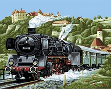 Load image into Gallery viewer, Moving Train Paint by Numbers