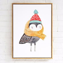 Load image into Gallery viewer, Owl in Scarf & Hat Paint by Numbers