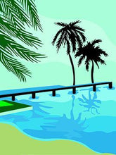 Load image into Gallery viewer, Palm Trees Paint by Numbers