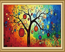 Load image into Gallery viewer, Psychedelic Tree Paint by Numbers