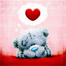 Load image into Gallery viewer, Red Heart & Teddy Paint by Diamonds