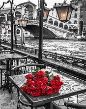 Load image into Gallery viewer, Red Rose Bouquet Paint by Numbers