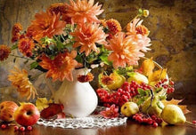 Load image into Gallery viewer, Flowers and Fruits Painting - Paint by Numbers