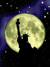 Load image into Gallery viewer, Statue of Liberty & Moon Paint by Numbers