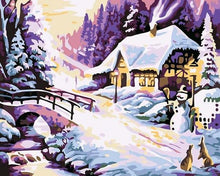 Load image into Gallery viewer, Winter Evening Paint by Numbers
