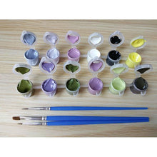 Load image into Gallery viewer, Girl Playing with Bubbles Paint by Number
