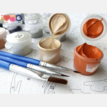 Load image into Gallery viewer, Cartoon Animal Paintign With Paint By Numbers Kit For Kids
