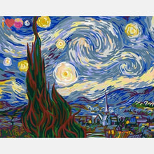 Load image into Gallery viewer, starry sky paint by numbers