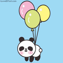 Load image into Gallery viewer, Baby Panda with Balloons Diy Painting Art Kit for 5-7 years old Juniors