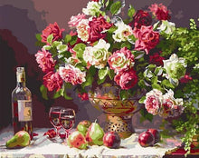 Load image into Gallery viewer, Beautiful Fruits and Flowers Painting - Paint by Numbers