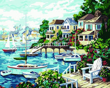 Load image into Gallery viewer, Town Painting - Paint by Numbers