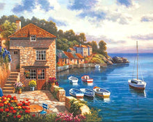 Load image into Gallery viewer, A Town on the Sea Shores - DIY Paint by Numbers