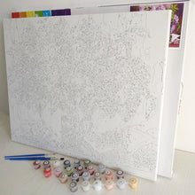 Load image into Gallery viewer, 2 Ships in the Raging Sea and The Sunset - Paint it and Hang it on Your Wall