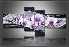 Load image into Gallery viewer, 4 Piece Wall Art Floral Diamond Painting