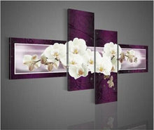 Load image into Gallery viewer, 4 Piece Wall Art Floral Diamond Painting