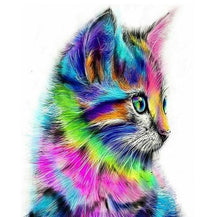 Load image into Gallery viewer, Cute Colorful Cat DIY Painting - Paint by Numbers
