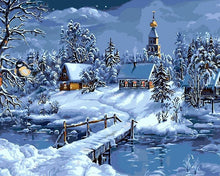Load image into Gallery viewer, Christmas Snow Painting by Numbers Kit