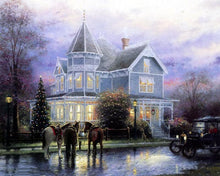 Load image into Gallery viewer, 1940's Villa, Car and Horses DIY Painting