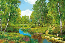 Load image into Gallery viewer, Green Lake Painting Kits with Diamonds