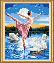 Load image into Gallery viewer, ballerina paint by numbers