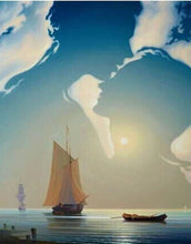 Load image into Gallery viewer, Boats in the Sea Paint by Numbers Kit Adults
