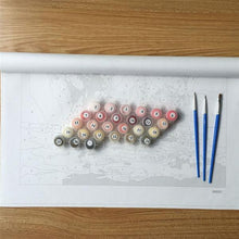 Load image into Gallery viewer, DIY Flowers Paint by Number Kit