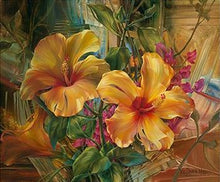 Load image into Gallery viewer, Framed Flower Paintings to be Painted by YOU - Paint by Numbers