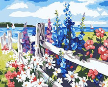 Load image into Gallery viewer, Framed Flower Paintings to be Painted by YOU - Paint by Numbers