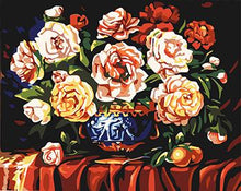 Load image into Gallery viewer, Framed Flower Paintings to be Painted by YOU - Paint by Numbers