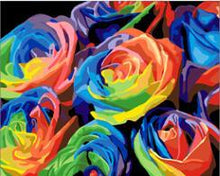 Load image into Gallery viewer, Framed Flower Paintings to be Painted by YOU - Paint by Numbers