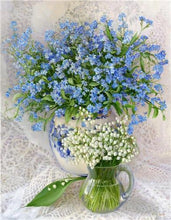 Load image into Gallery viewer, Flowers Diamond by Numbers