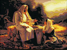 Load image into Gallery viewer, Saint and a Girl Painting - Paint by Numbers