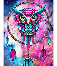 Load image into Gallery viewer, owl diamond painting dreamcatcher