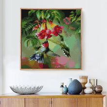 Load image into Gallery viewer, Hummingbirds on Flowers