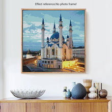 Load image into Gallery viewer, Beautiful Muslim Mosque Religious Diamond Painting Kit