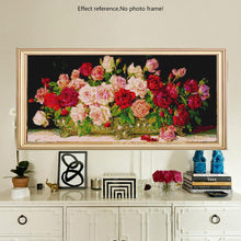 Load image into Gallery viewer, Flowers Painting with Crystals