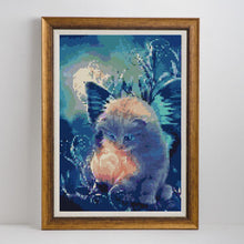 Load image into Gallery viewer, Cat, Butterfly & Glowing Flower