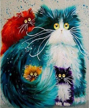 Load image into Gallery viewer, Paint by Number Cats Painting - Artistic GIFT