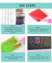 Load image into Gallery viewer, Waterfall, 5D, diamond painting, lake, swan, cross stitch, 3d picture, picture, full, diamond embroidery, mosaic, handicrafts