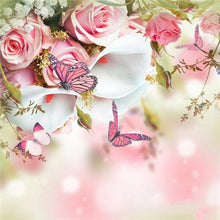 Load image into Gallery viewer, Roses and Butterflies - 5D Diamond Painting